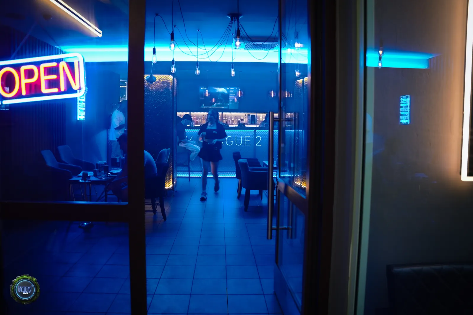 Foggy Prague 2 — bar entrance